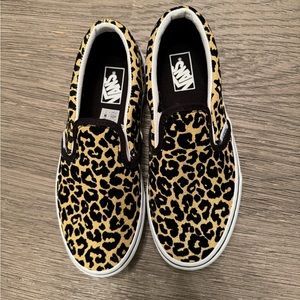 Vans Kids Leopard Loafer New